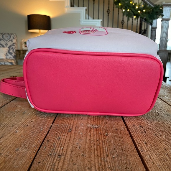 Loungefly Hello Kitty Sanrio Strawberry Milk Mini Backpack Pink - Picture 7 of 13